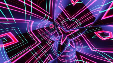 vj loop animation mysteries of neon light.