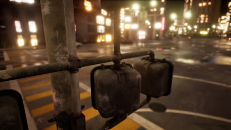 beautiful hyperlapse timelapse of night miami city traffic