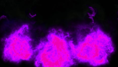 animación de partículas de color de llama gráficos de movimiento