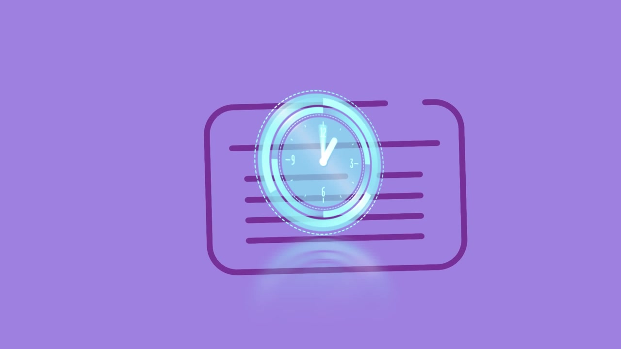 This video features a black outline appearing and disappearing on a blue background