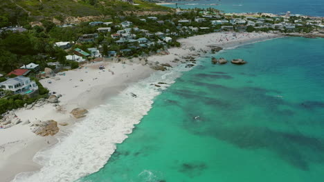 4k drone footage of clifton beach along