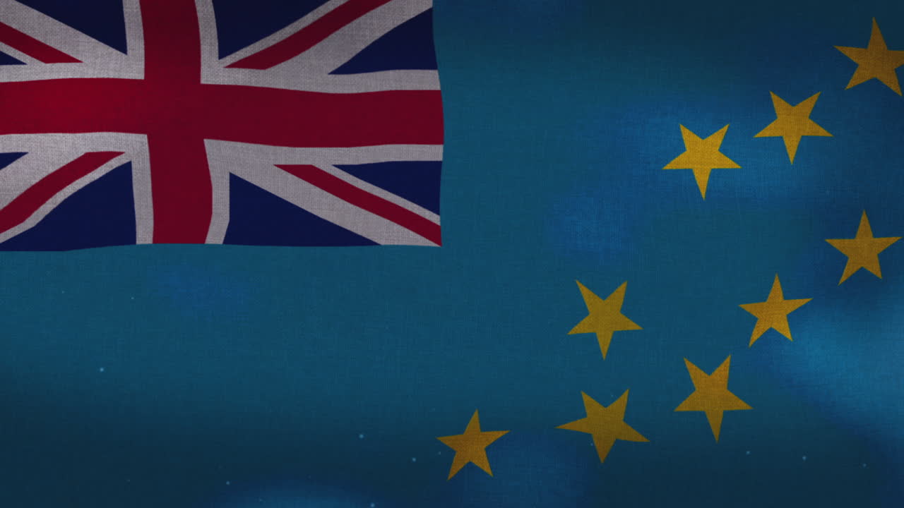 투발루 의 국가  ⁇ 발 을 흔들고 있는