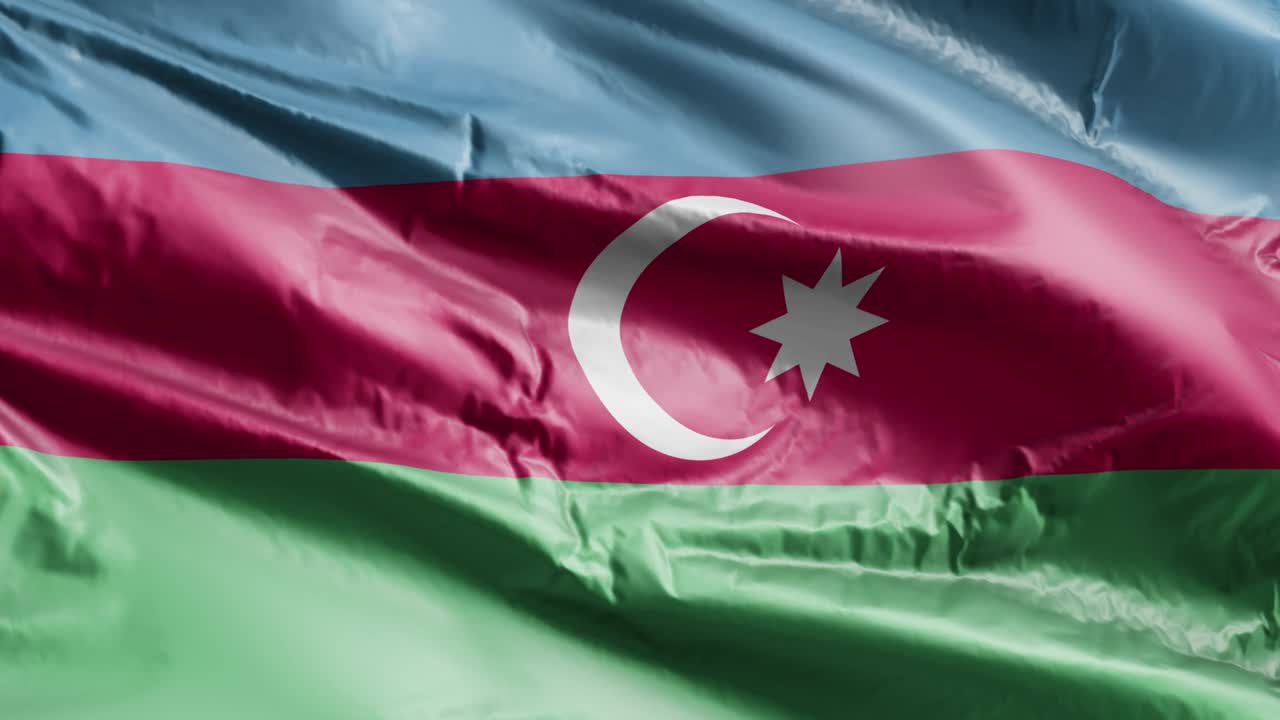 아제르바이잔의 발은 바람에 부드럽게 흔들리고, 20 초의 루프.