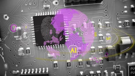 Digitales-ID-Konzept-Auf-Einem-Chip-Mit-Futuristischem-Globus-Und-Tech-Symbolen-–-CGI-Overlay