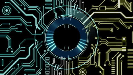 Animation of scope scanning over network of connections
