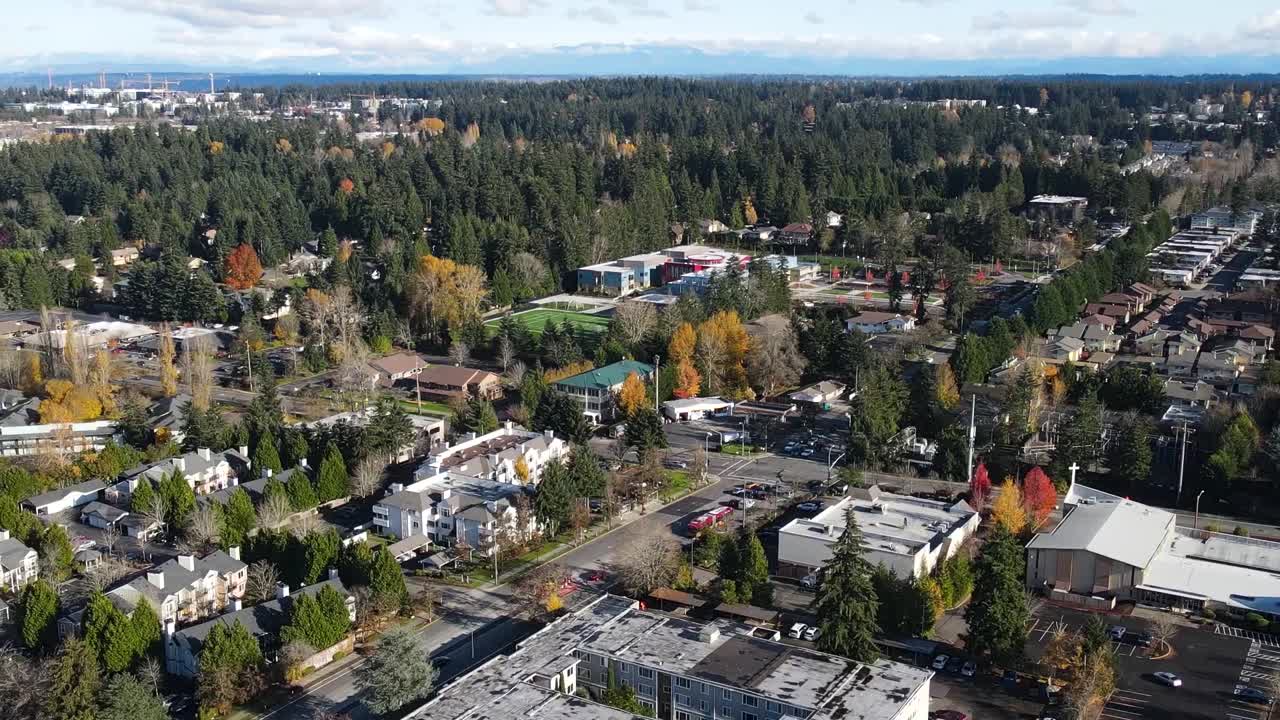 vista aérea de la ciudad de bellevue, washington