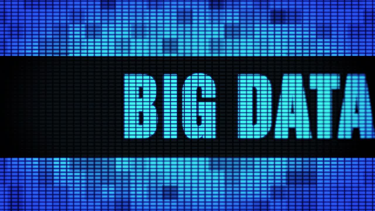 Big Data Display on a Screen