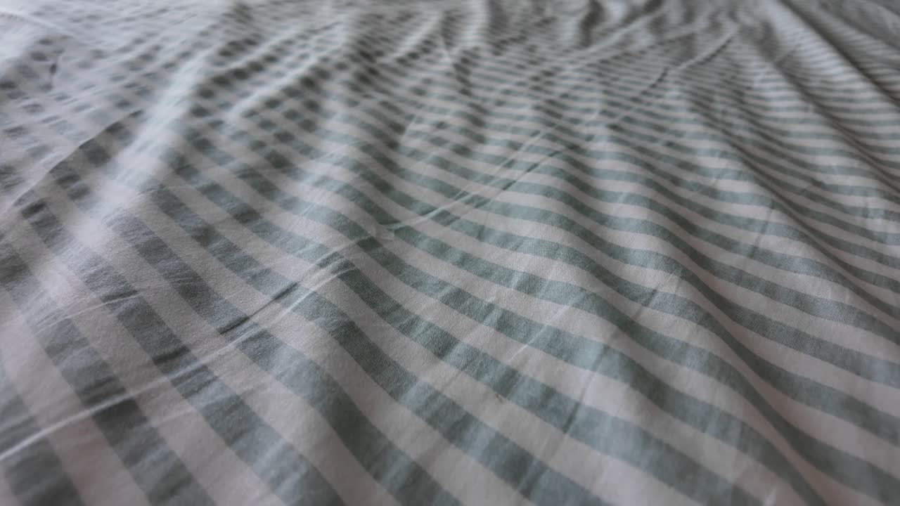 Close-up of striped bedding