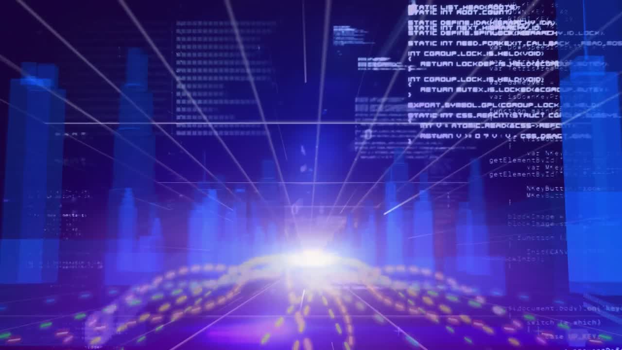 어두운 배경 에 있는 도시 풍경