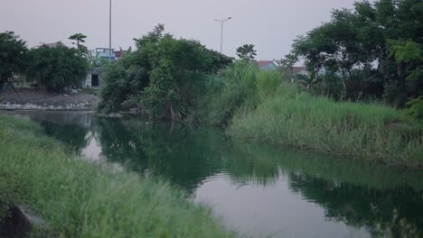 Canal Scene in a Rural Area