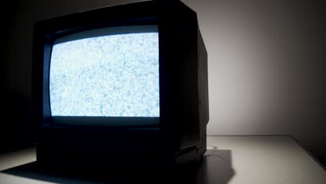 old analog tv with static as a picture