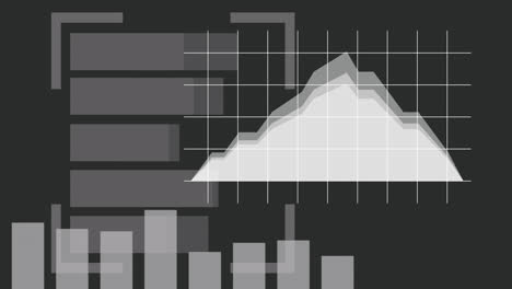 Animation-of-data-processing-over-black-background