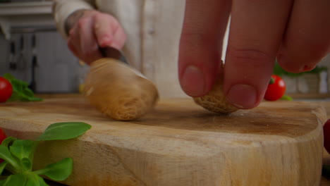 chef preparando setas