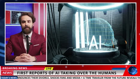 news reporter debates ai growth