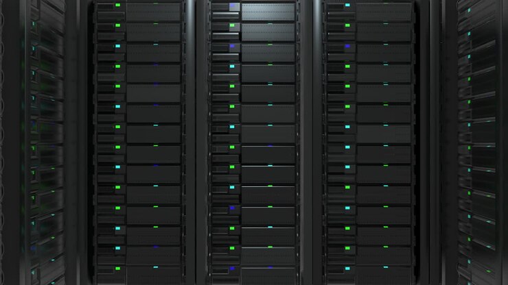 Cryptocurrency Mining Farm, Data Network Center Servers, Cloud Computing, E-Commerce Upload Download Data.