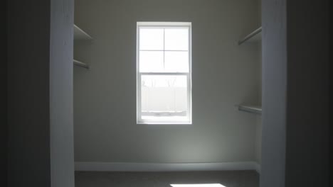 walk in closet with window