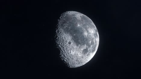 full rotation seamless loop of the moon