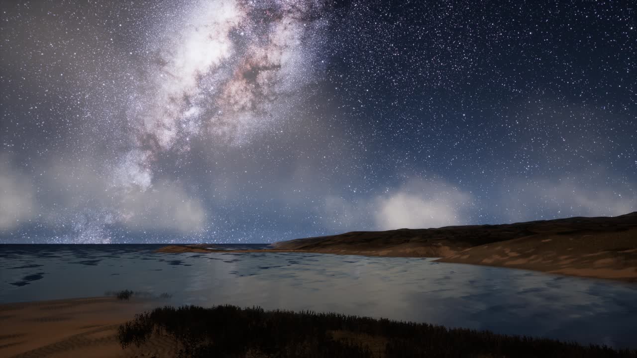 열대 섬 위의 은하계