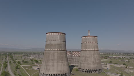 nuclear-power-plant-with-sunset-sky-background