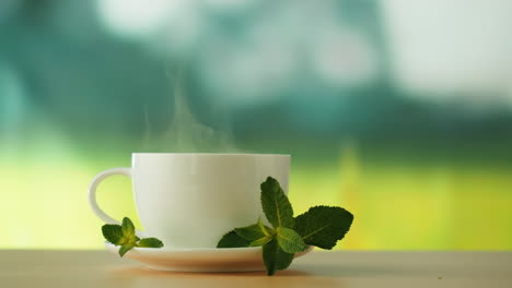 hot mint tea