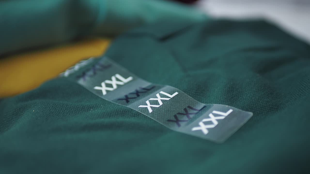 camisa verde oscuro con etiqueta de tamaño xxl