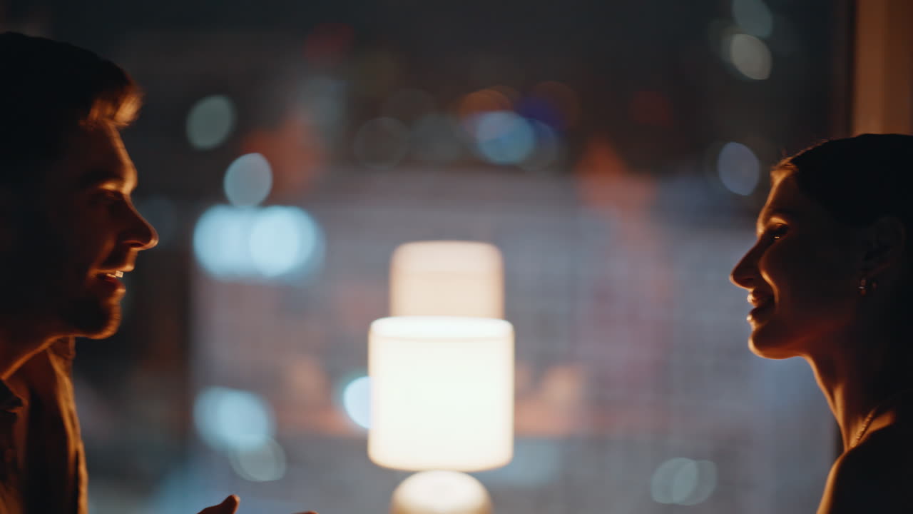 People Talking at Night