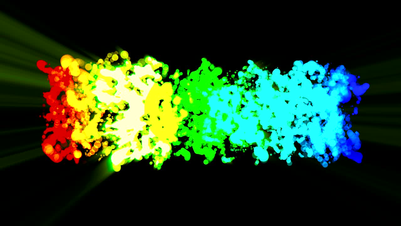 Abstrakte farbenfrohe Energiepulsation mit Lichtstrahlen