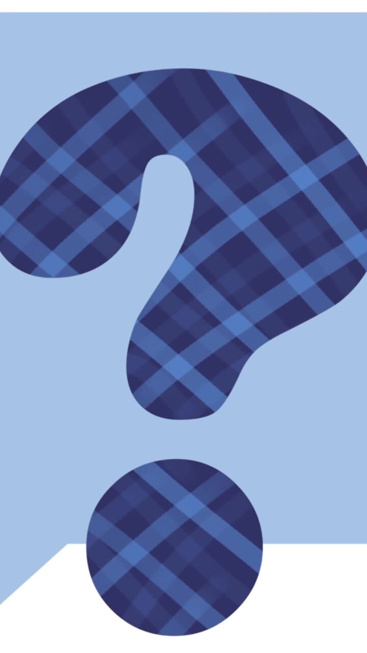 Animation of question mark over speech bubble on white background