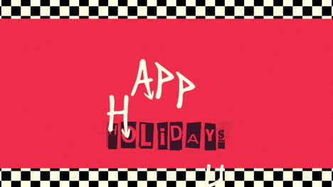 noisy holidays: retro red grunge ambiance