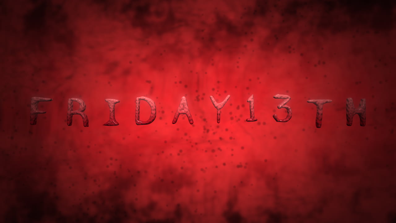 viernes 13 con niebla mística oscura y tóxico en el espacio oscuro