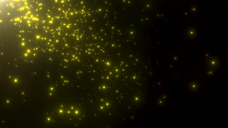 motion gold particles and stars in galaxy 3