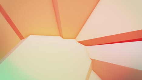 colorful abstract composition made from a huge three-dimensional objects can be to use for title and intro 4k loop