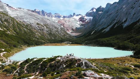 lagoon esmeralda, patagonia near ushuaia, argentina