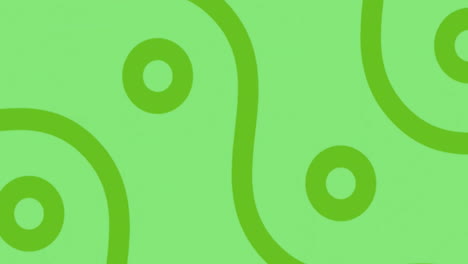 animation of dark green pattern on green background