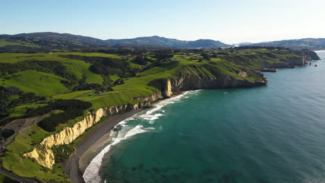 shore line by the blackhead quarry in new zealand