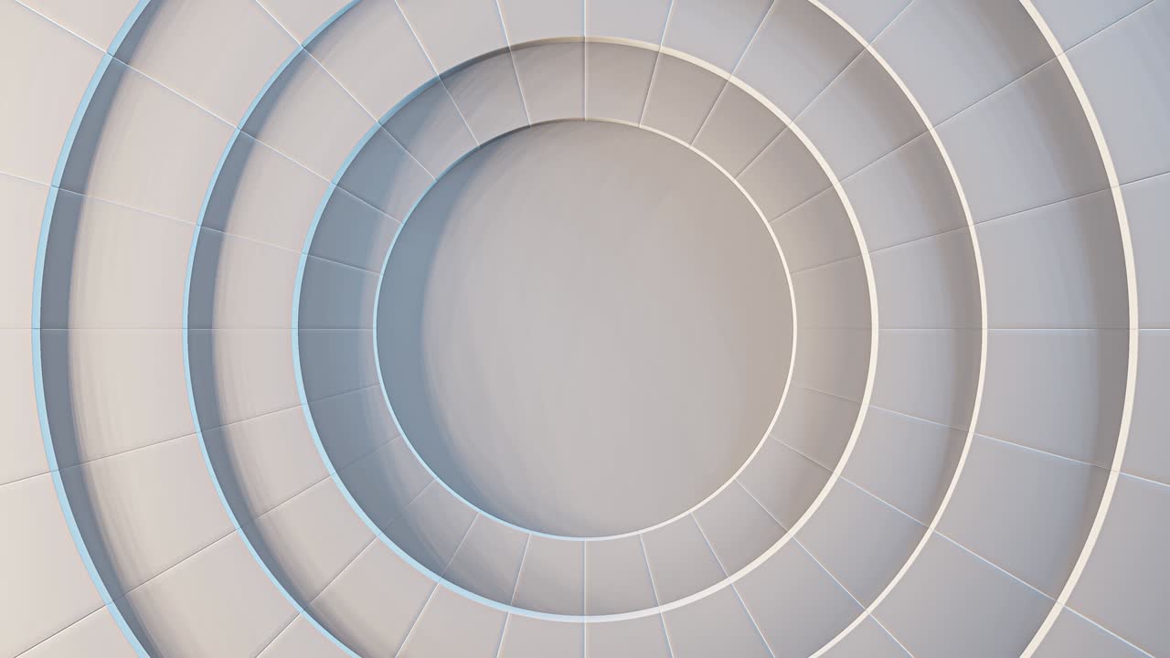 fondo animado abstracto con círculos en movimiento. sin costuras