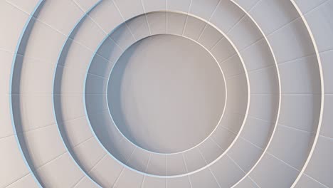 fondo animado abstracto con círculos en movimiento. sin costuras