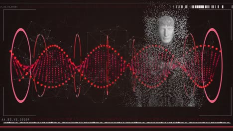 Animación-De-La-Cadena-De-ADN-Y-Procesamiento-De-Datos-Con-Cuerpo-Humano-Formado-Con-Partículas-Explosivas.