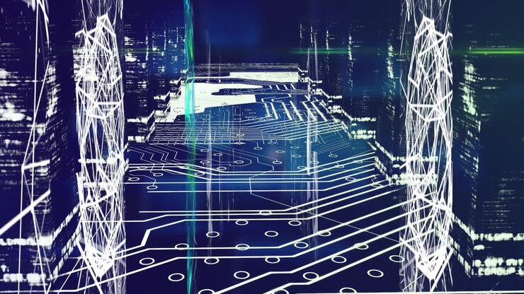 Animation of data processing over computer servers