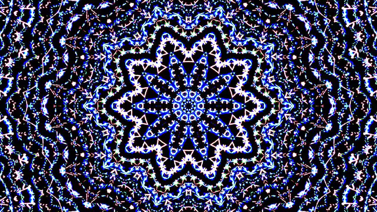 luz abstracta brillante que gobierna el color azul, caleidoscopio, fondo a todo color