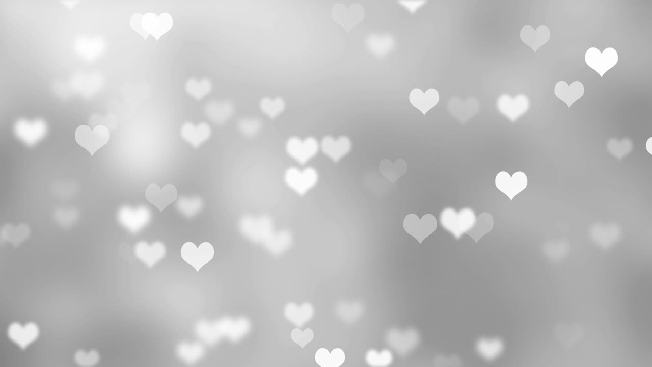 fondo de valentín abstracto con bokeh y corazones