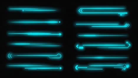 neon futuristic hud elements