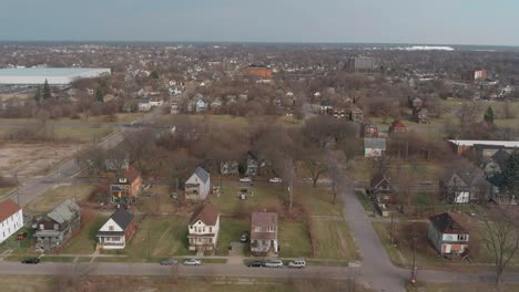 Vista-Aérea-De-La-Dilapidada-Planta-Automotriz-Packard-En-Detroit,-Michigan