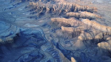 picturesque landscape of rocky canyon with various formations in hanksville