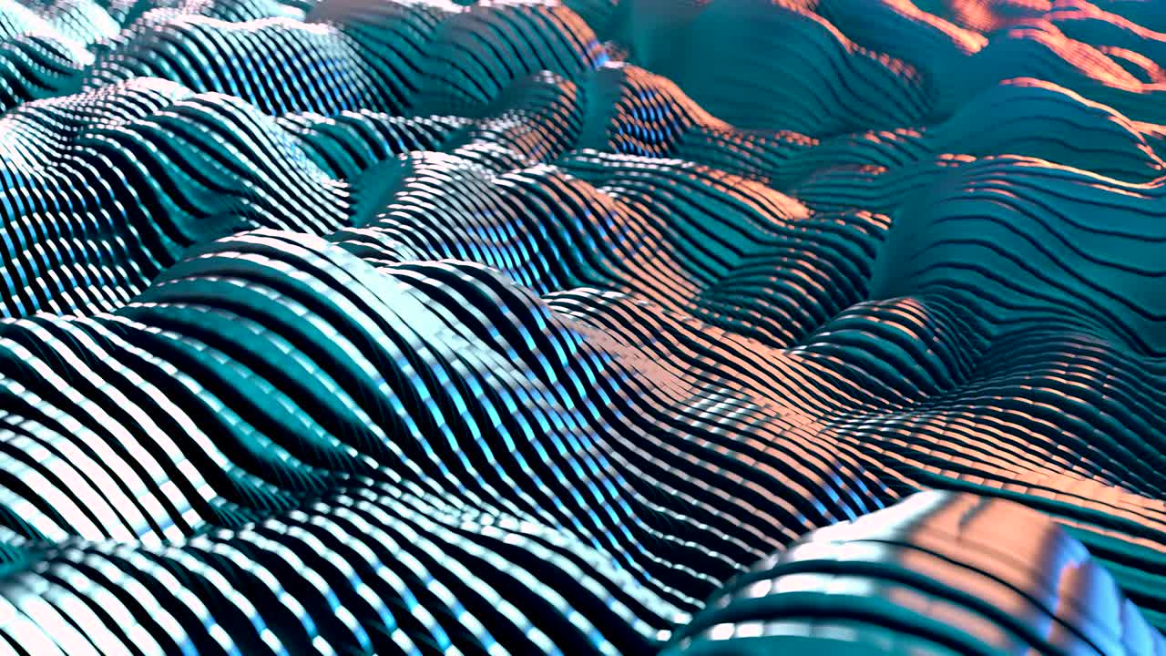 Abstract Waveform. 4K UHD animation.