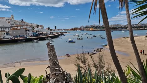 coastline of the algarve, near portimao in portugal