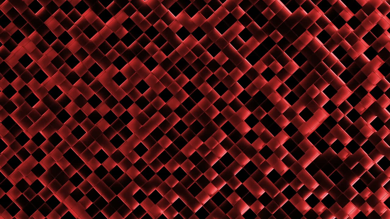 빨간색으로 조명된 블록들이 위아래로 움직입니다.