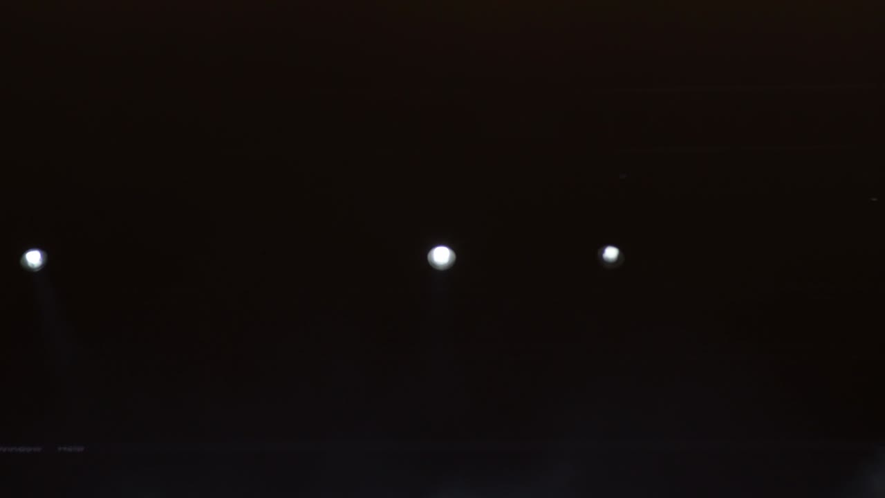 Lights canyons and smoke in the stage of a show