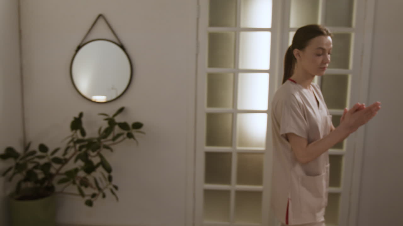 Professional back massage therapy at a spa