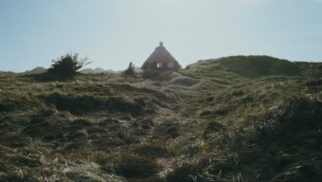 remarkable red house in middle of nature reserve jutland denmark